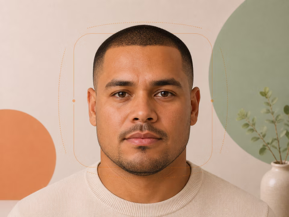 Adult portrait illustrating the square face shape